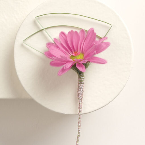 Pink Dreams Daisy Boutonniere