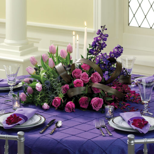 Purple Passion Reception Centerpiece