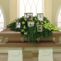 Everlasting Memories Casket Spray – The Village Greenery Florist